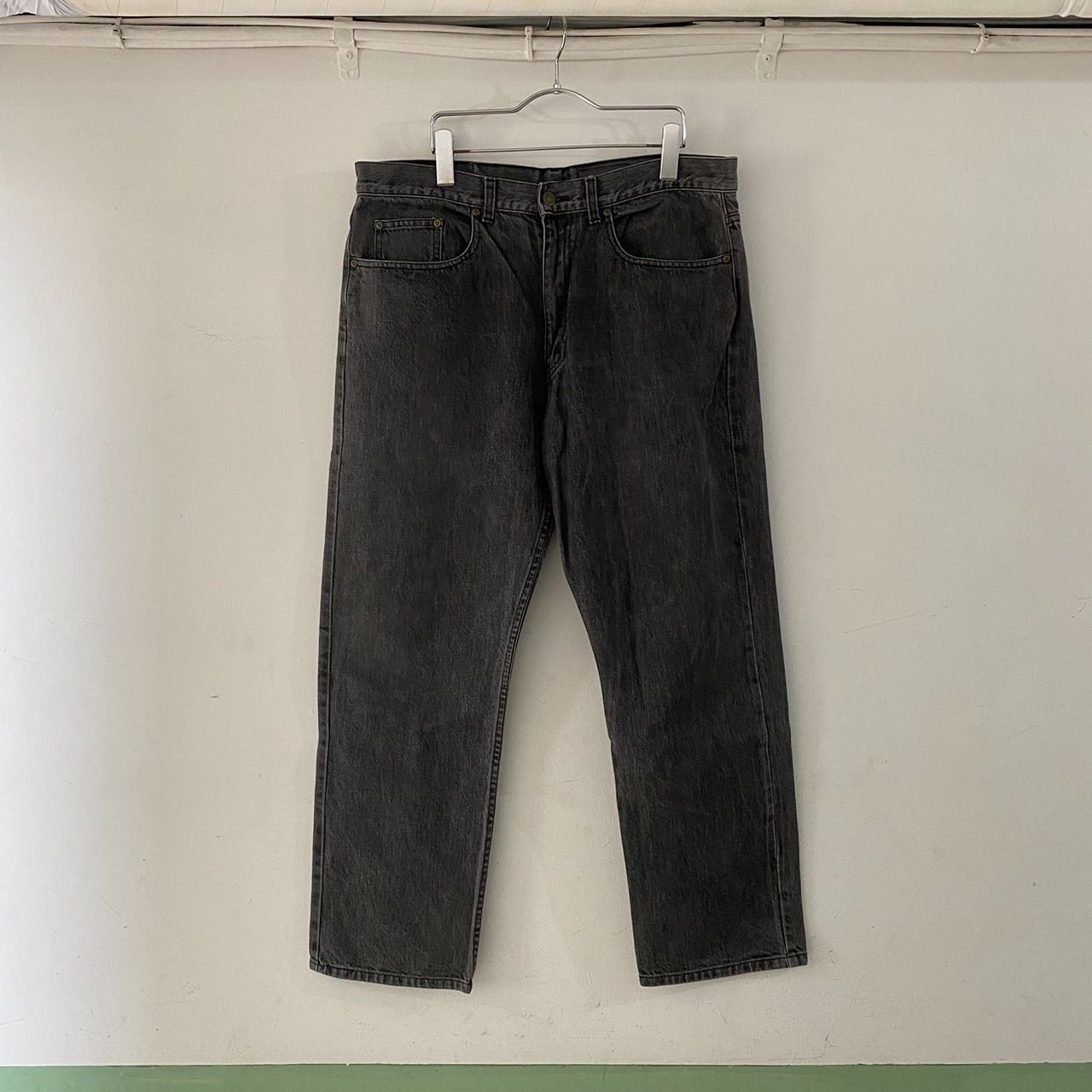 90s EDDIE BAUER BLACK DENIM 36/30 UB-893 Vintage Eddie Bauer Jeans