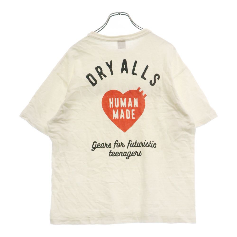 HUMAN MADE (ヒューマンメイド) 22SS HEART LOGO TEE バックロゴプリント 半袖Tシャツ ホワイト