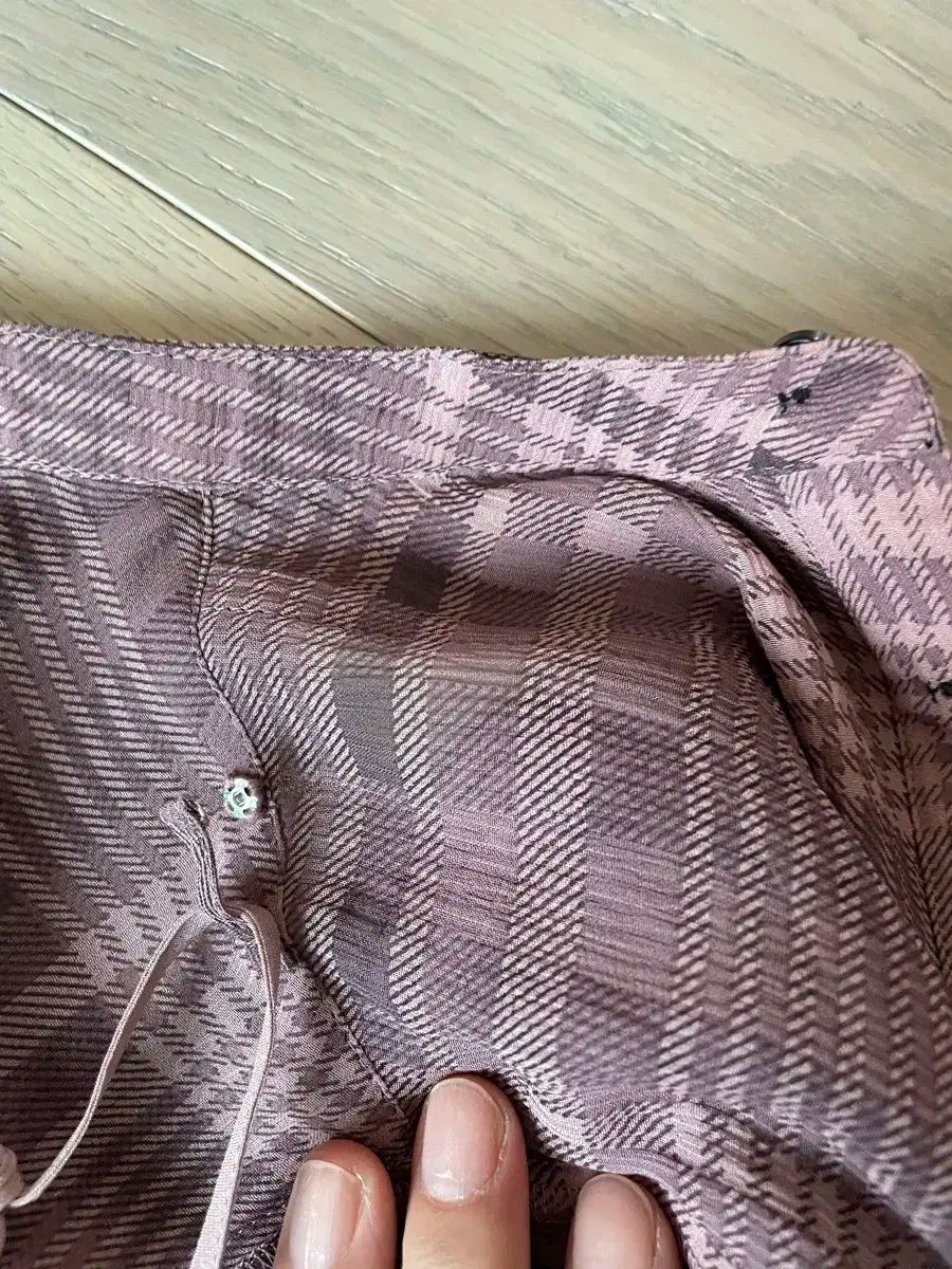 チェック リボン