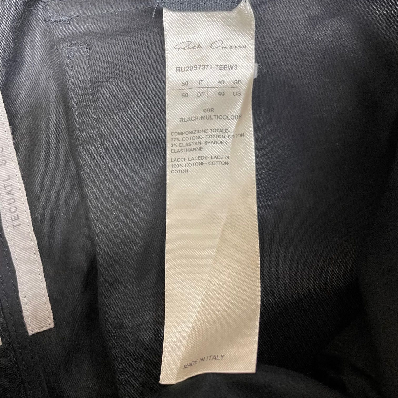 国内正規 Rick Owens 20SS Mega Laced Cargo Trousers RU20S7371-TEEW3