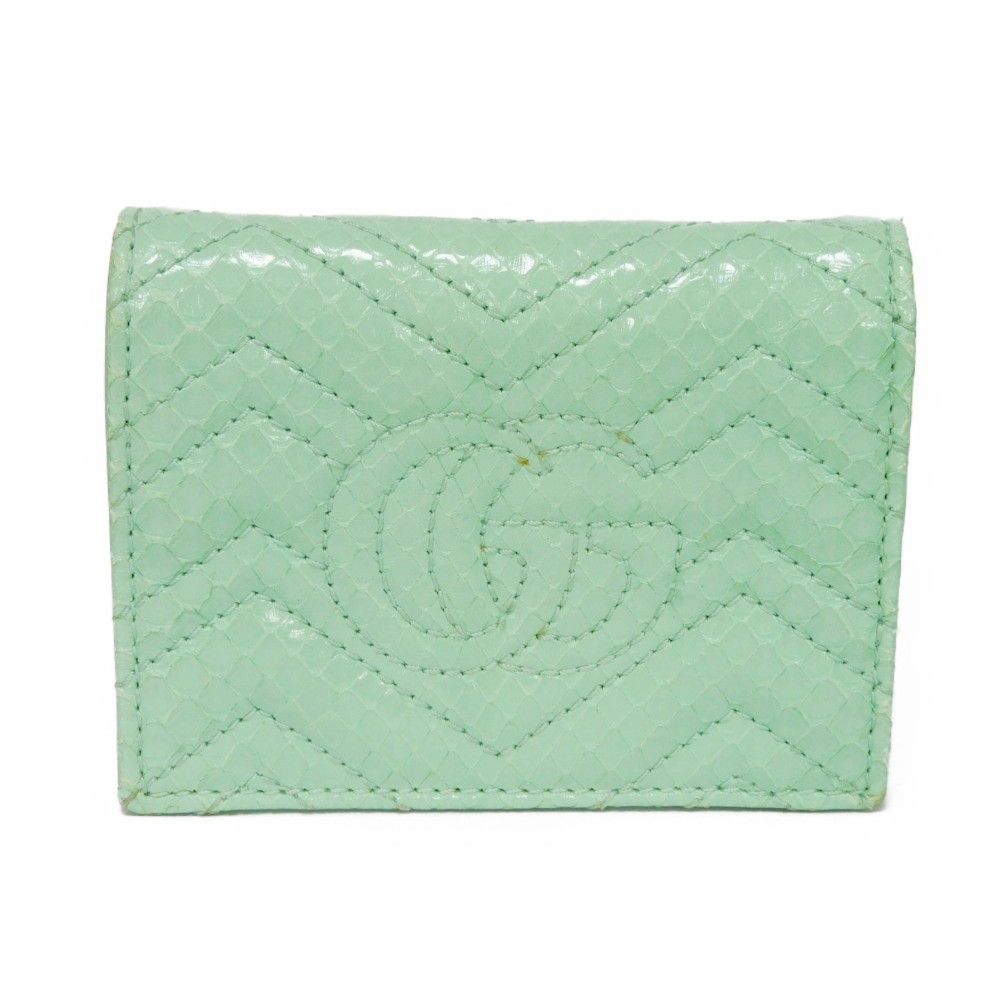 GUCCI グッチ コンパクト ウォレット シェブロン エキゾチック