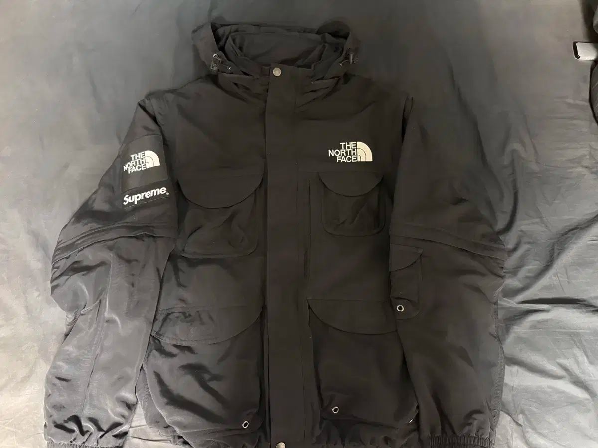 M シュプリーム x ザ ノース フェイス トレッキング コンバーチブル ジャケット ブラック - 22SS