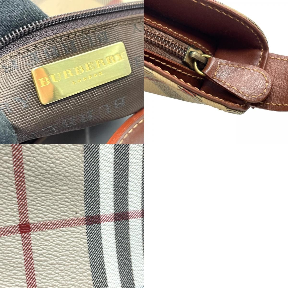 美品 BURBERRY バーバリー ノバチェック シャドーホース ワン