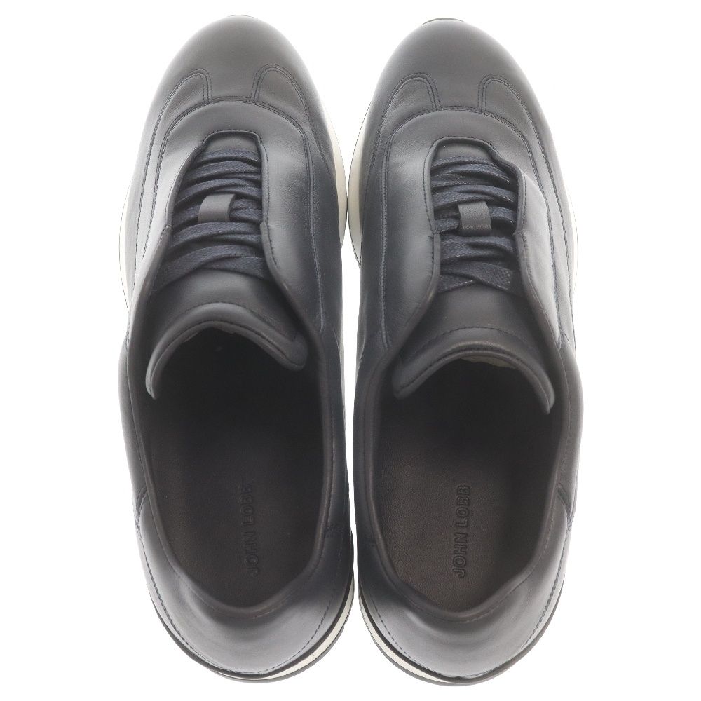 JOHN LOBB (ジョンロブ) 23AW リバーII レザーローカットスニーカー ネイビー 1019