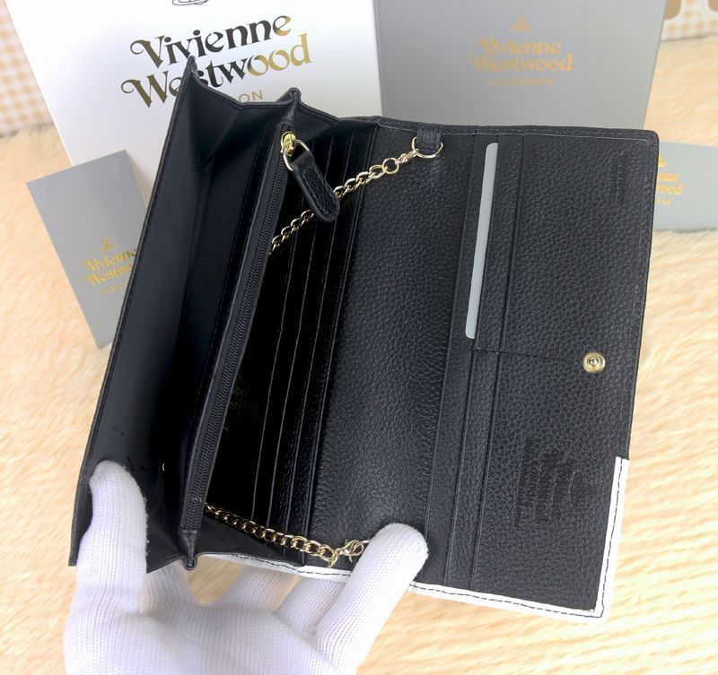 新品 ヴィヴィアンウエストウッド 財布 二つ折り 長財布