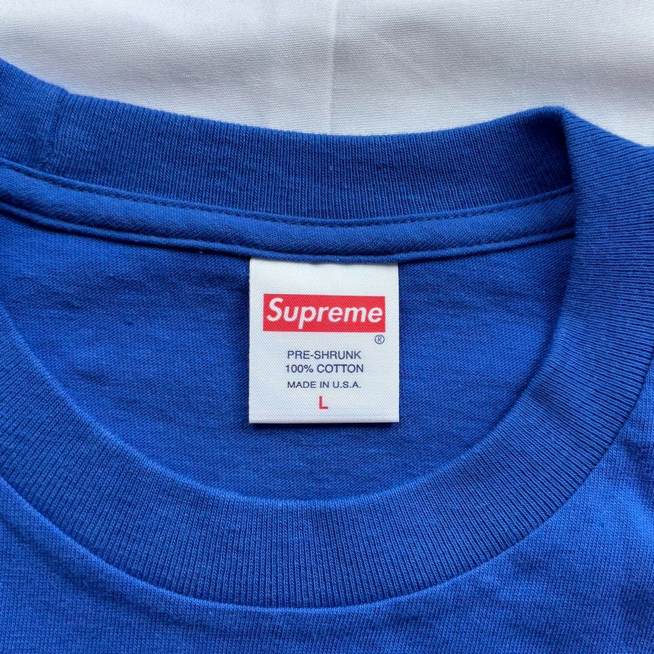 16ss Supreme Motion Logo Tee Blue Lサイズ シュプリーム モーション 