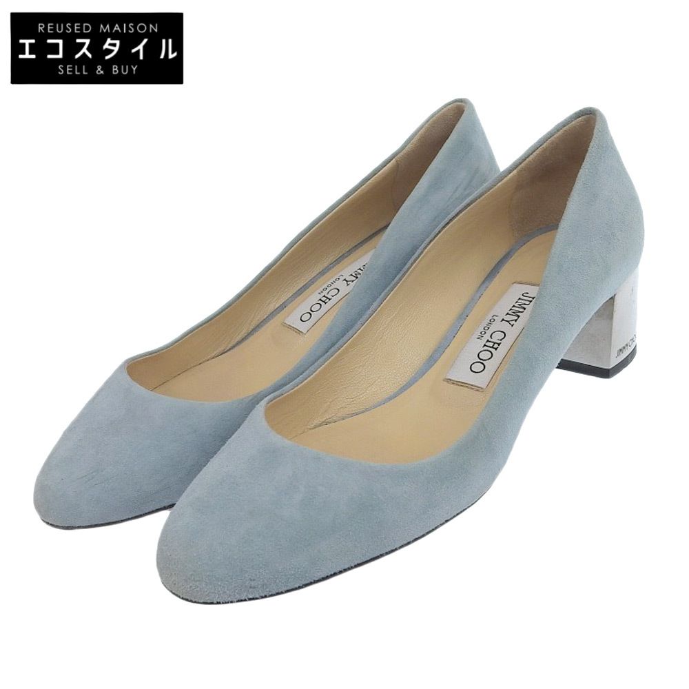JIMMY CHOO ジミーチュウ JESSIE 40 パンプス レディース スエード ブルー系 36 1|2 36.5