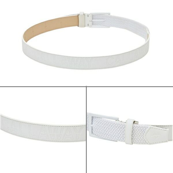 OAKLEY ベルト レザー 牛革 本革 ゴルフ ホワイト ゴルフウェア メンズ