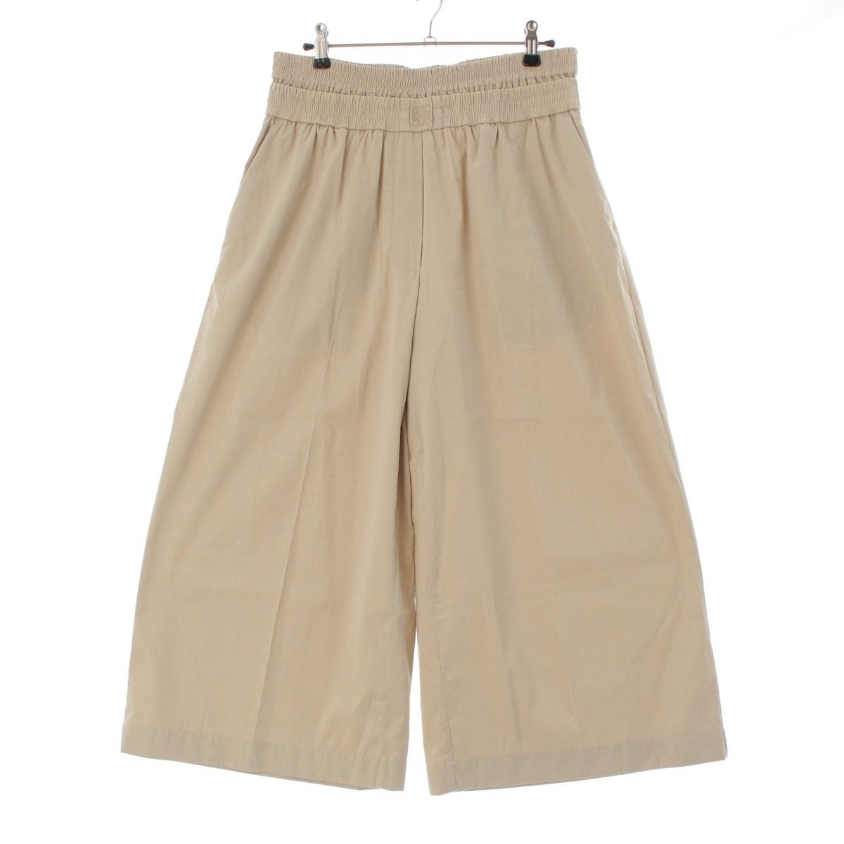 ロエベ アナグラム クロップド トラウザーズ パンツ ボトムス S359Y04XE4 ベージュ M