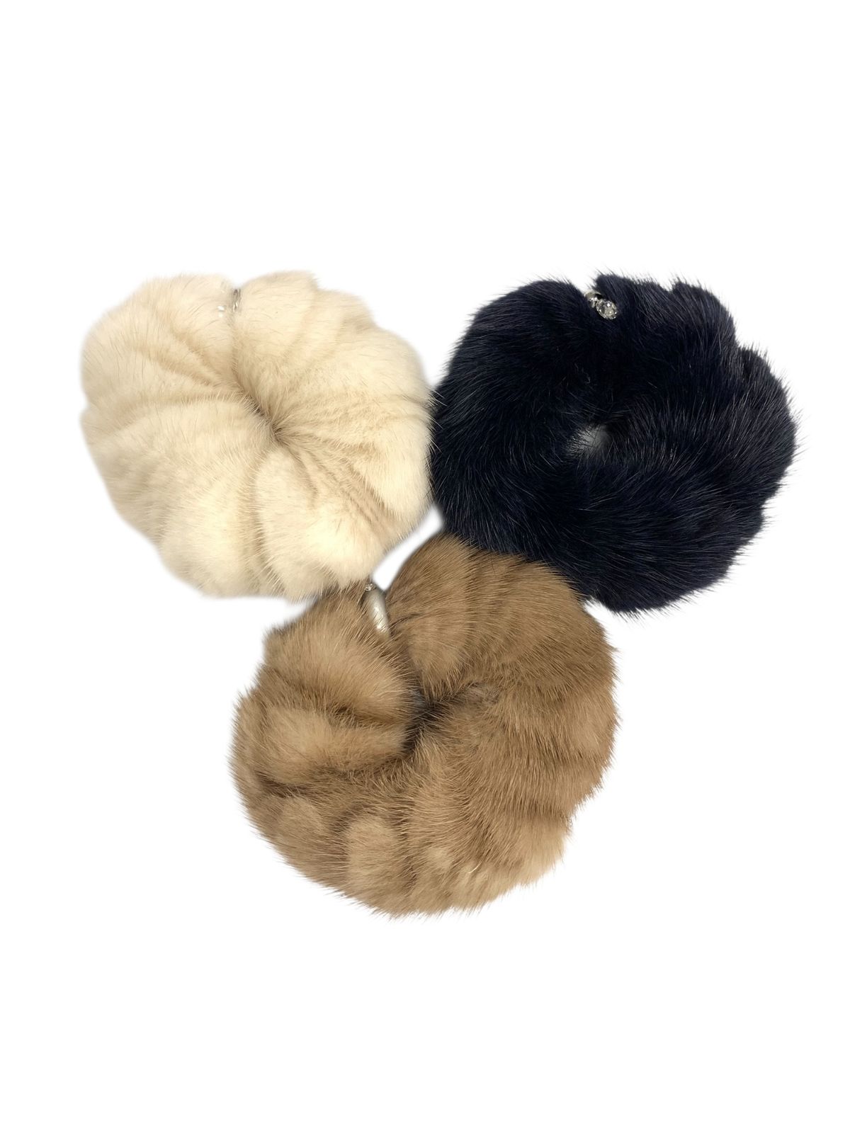 ［未使用品］FOXEY ノベルティ ミンクファーシュシュ フォクシーブティック シュシュ その他 ミンク 3点セット