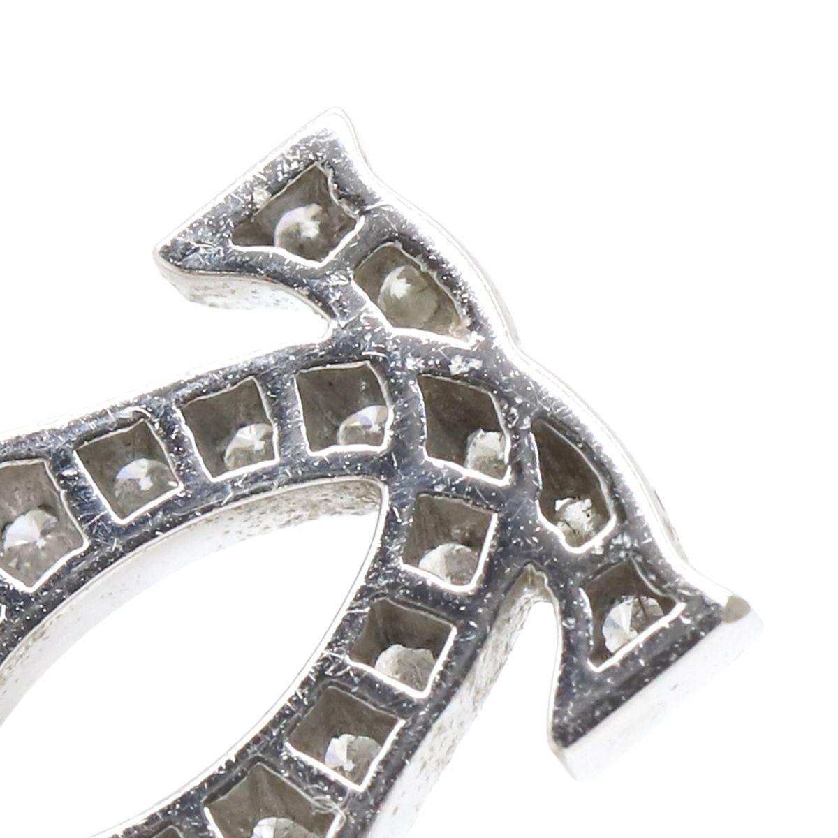 カルティエ　2C チャーム ペンダントトップ Cartier ダイヤモンド CARTIER】カルティエ 2C チャーム ペンダントトップ K18ホワイト