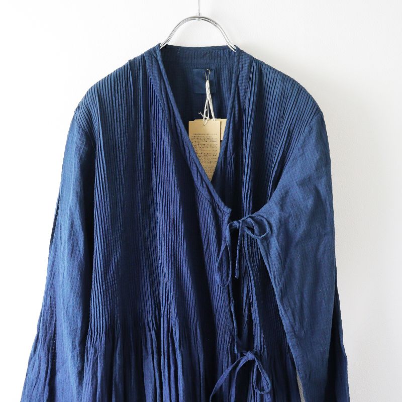 メゾンドソイル maison de soil コットン ピンタック ギャザー 染色