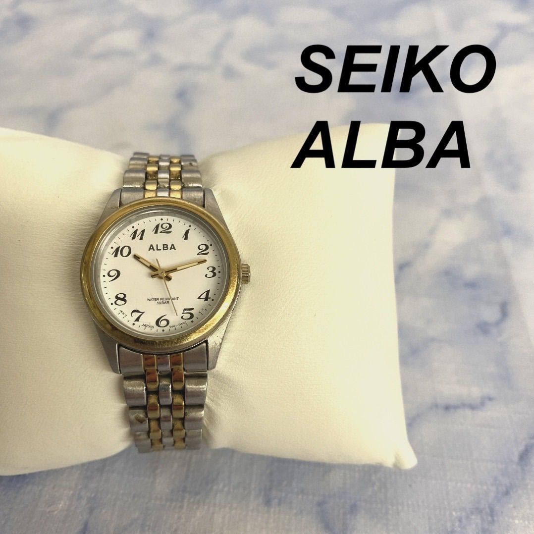 SEIKO セイコー ALBA アルバ レディース腕時計 ゴールド - 腕時計