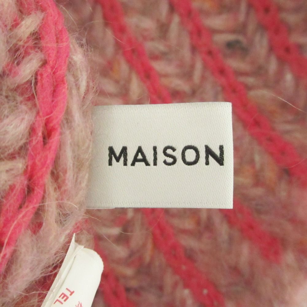 未使用 21AW MAISON SPECIAL メゾンスペシャル カラーネップニットトップ プルオーバー セーター F ピンク レディース 古着 中古 未使用 21AW MAISON SPECIAL メゾンスペシャル カラーネップ