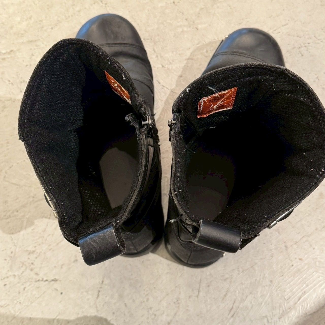 ハーレーダビッドソンブラックレザーブーツ ハーレーダビッドソン