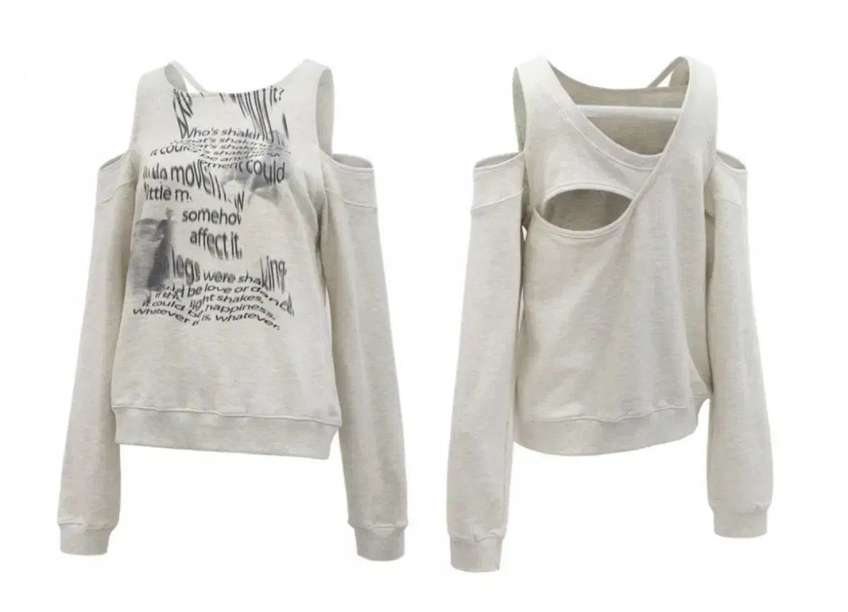NACHE ナチェ BARE SWEAT SHIRT OATMEAL
