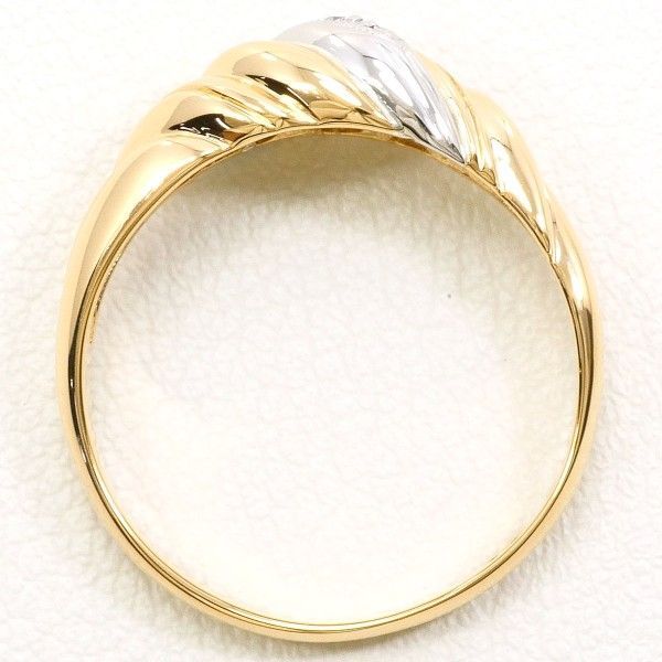 PT K18YG リング ring 指輪 11号 ダイヤ 総重量約2.9g