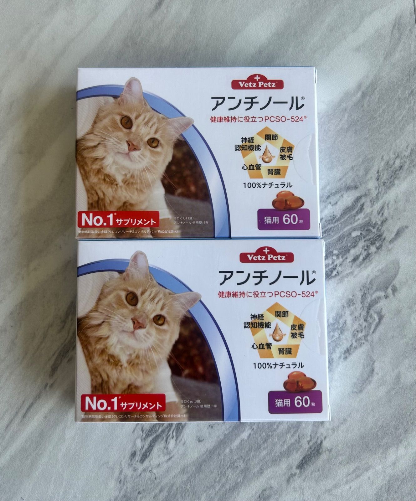 アンチノール 猫 60粒×2箱セット