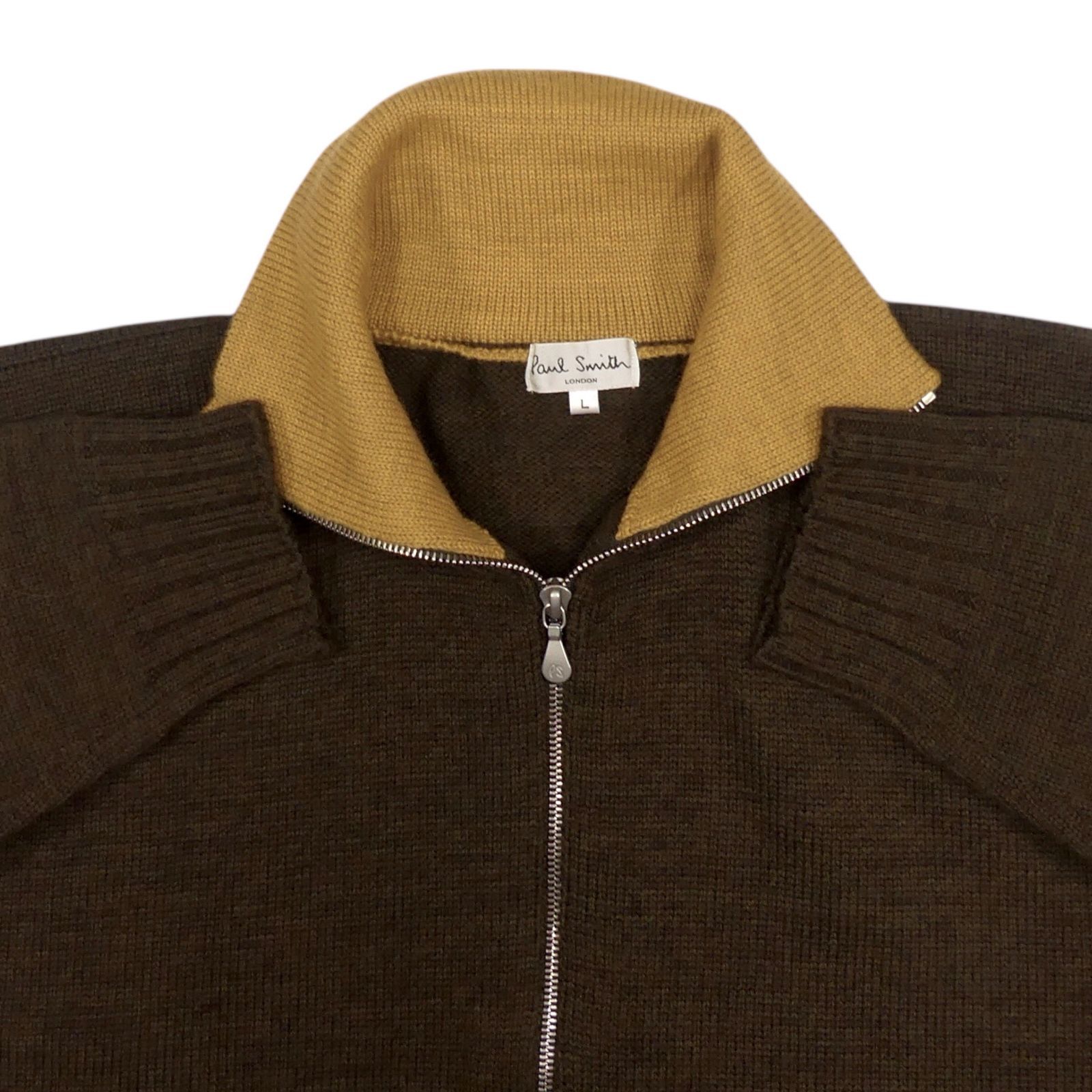 日本製 Paul Smith ポールスミス セーター ニット L メンズ 茶