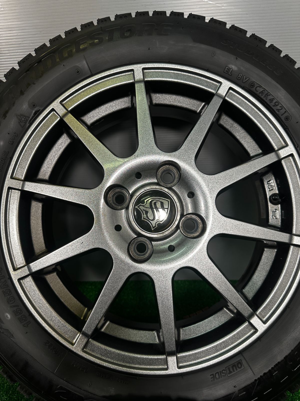 155/65R14 スタッドレスホイール 14x4.5J+43 100-4H 920691