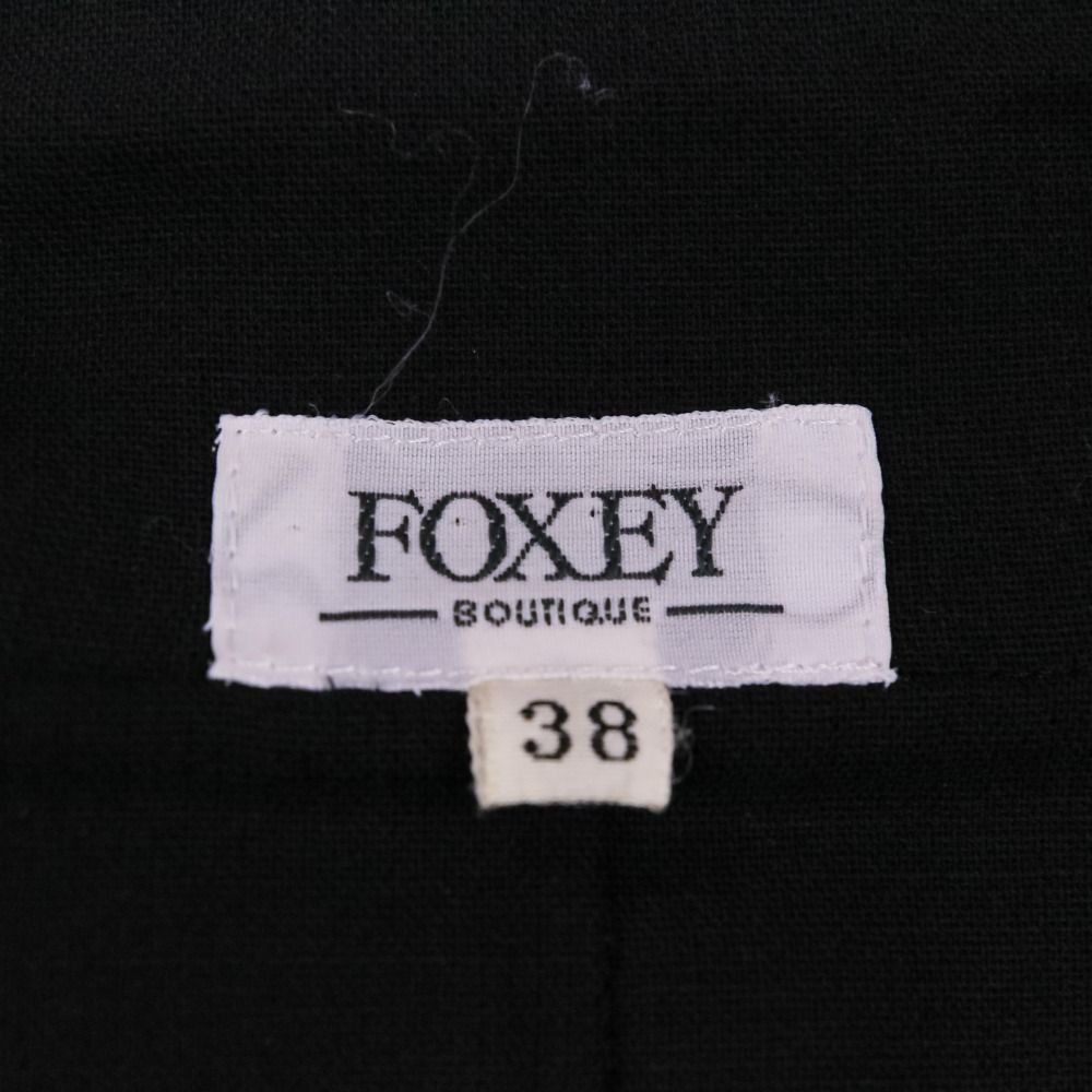 FOXEY フォクシー サクセススーツ ジャケット ワンピース セットアップ 22718 サイズ38 ブラック レディース 古着 MAAHADDERANG_COM