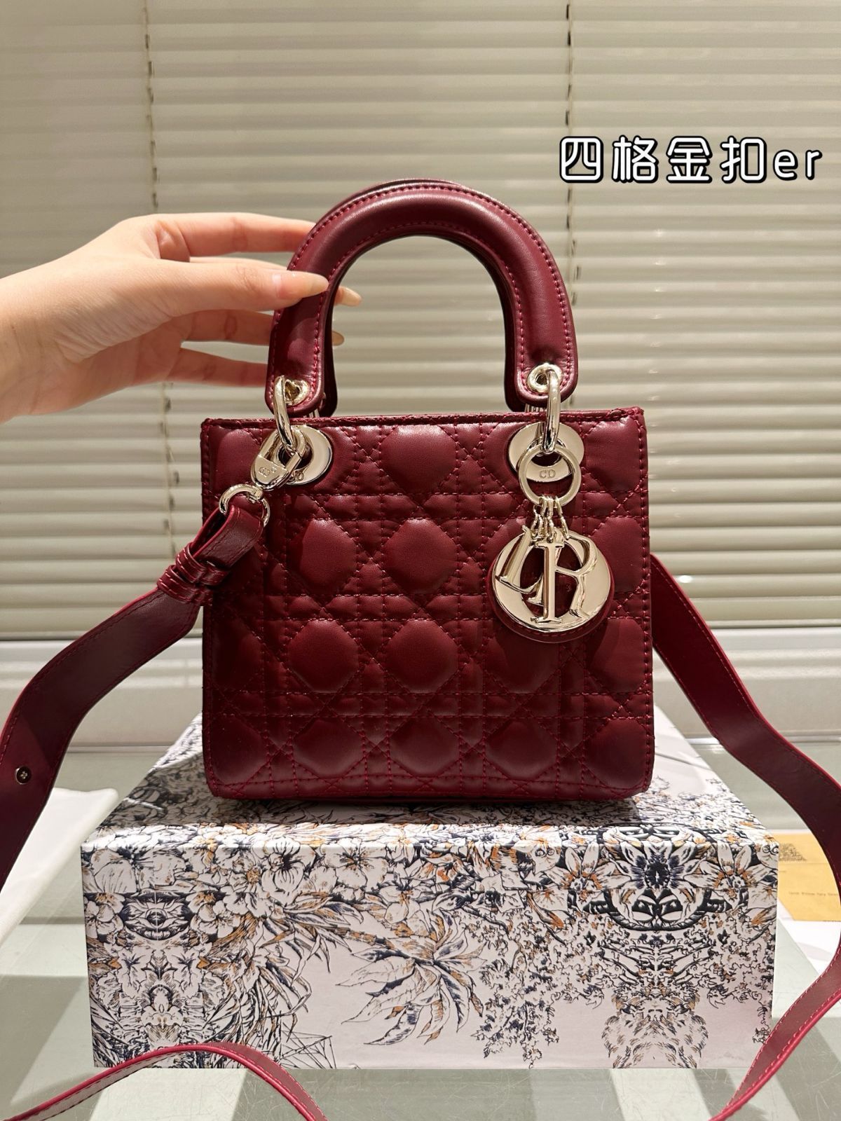 【Dior】LADY DIOR BAG レディ ディオール ラムスキン バッグ DIOR | Lady Dior My ABCDior バッグ スモール カナージュ