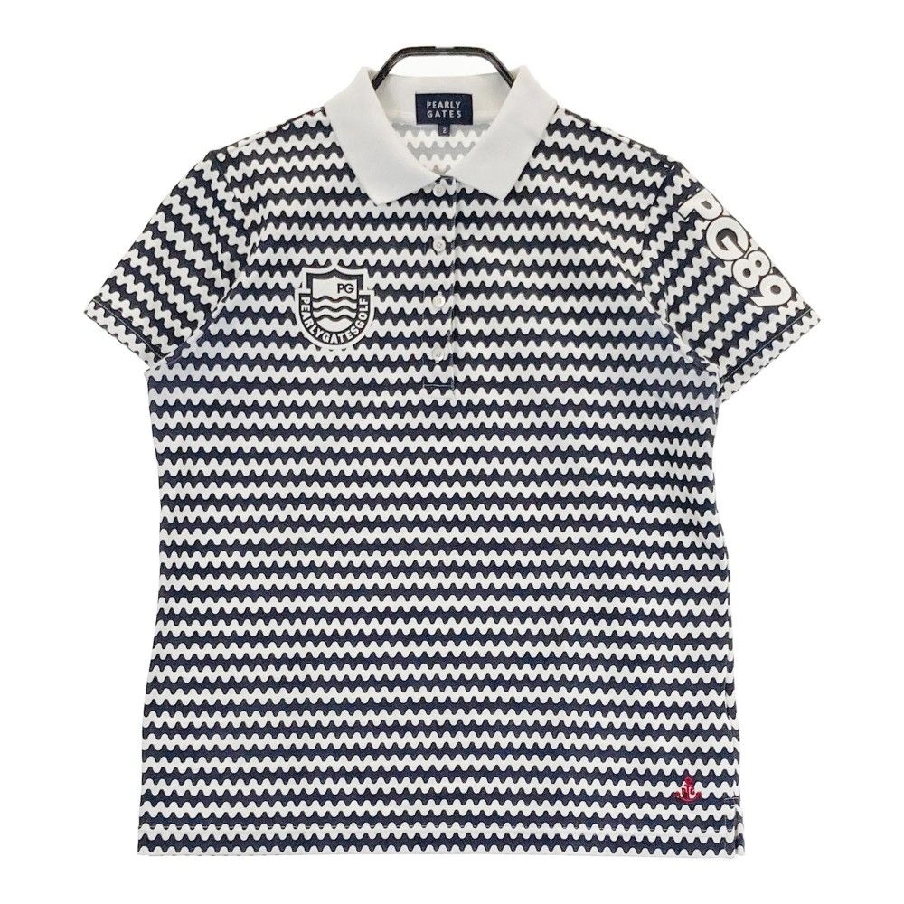 サイズ：2 PEARLY GATES パーリーゲイツ 半袖ポロシャツ ボーダー