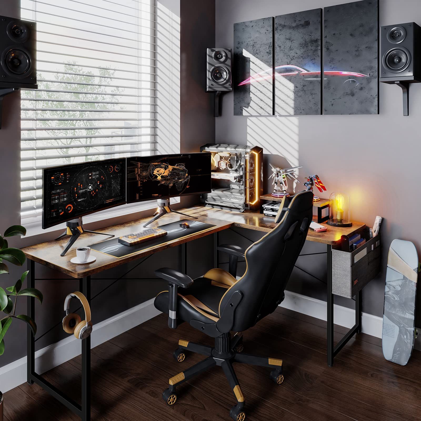 パソコンデスク ゲーミングデスク