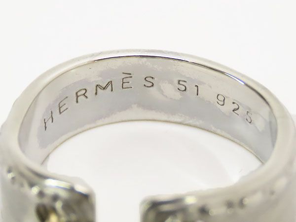 エルメス　HERMES コルセットリング　メキシコ　ゴールド エルメス メキシコリング コルセット 925SV・18KYG 53サイズ 13