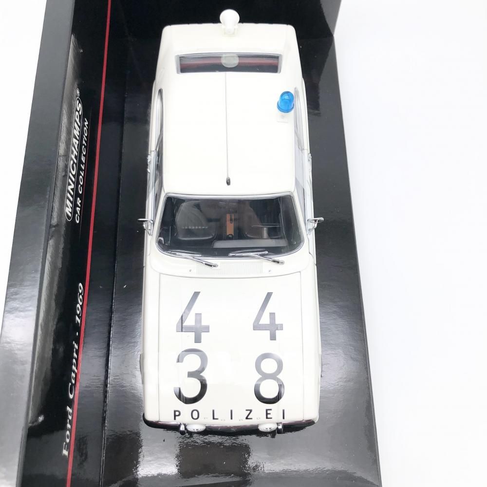 中古】開封 MINICHAMPS ミニチャンプス 1/18 FORD CAPRI POLICE