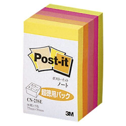 まとめ ふせん スリーエム カラーキューブ 蛍光カラーシリーズ CN-23SE 4901690657115 ●１個枚数 ４５０枚 1個 ×20セット