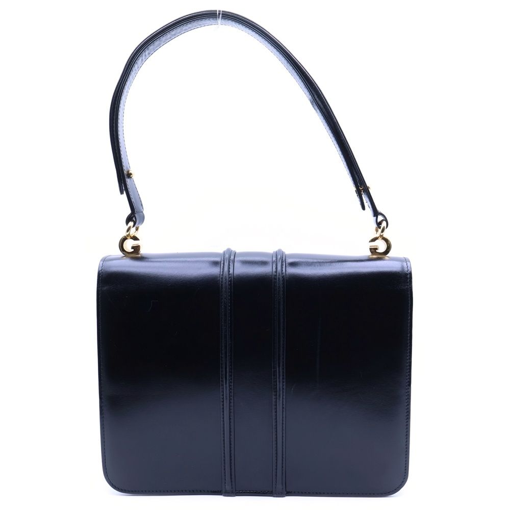 GUCCI グッチ グッチ ショルダーバック ハンドバッグ ブラック ゴールド金具 レザー WWW_OLIVIERBERNSTEIN_COM