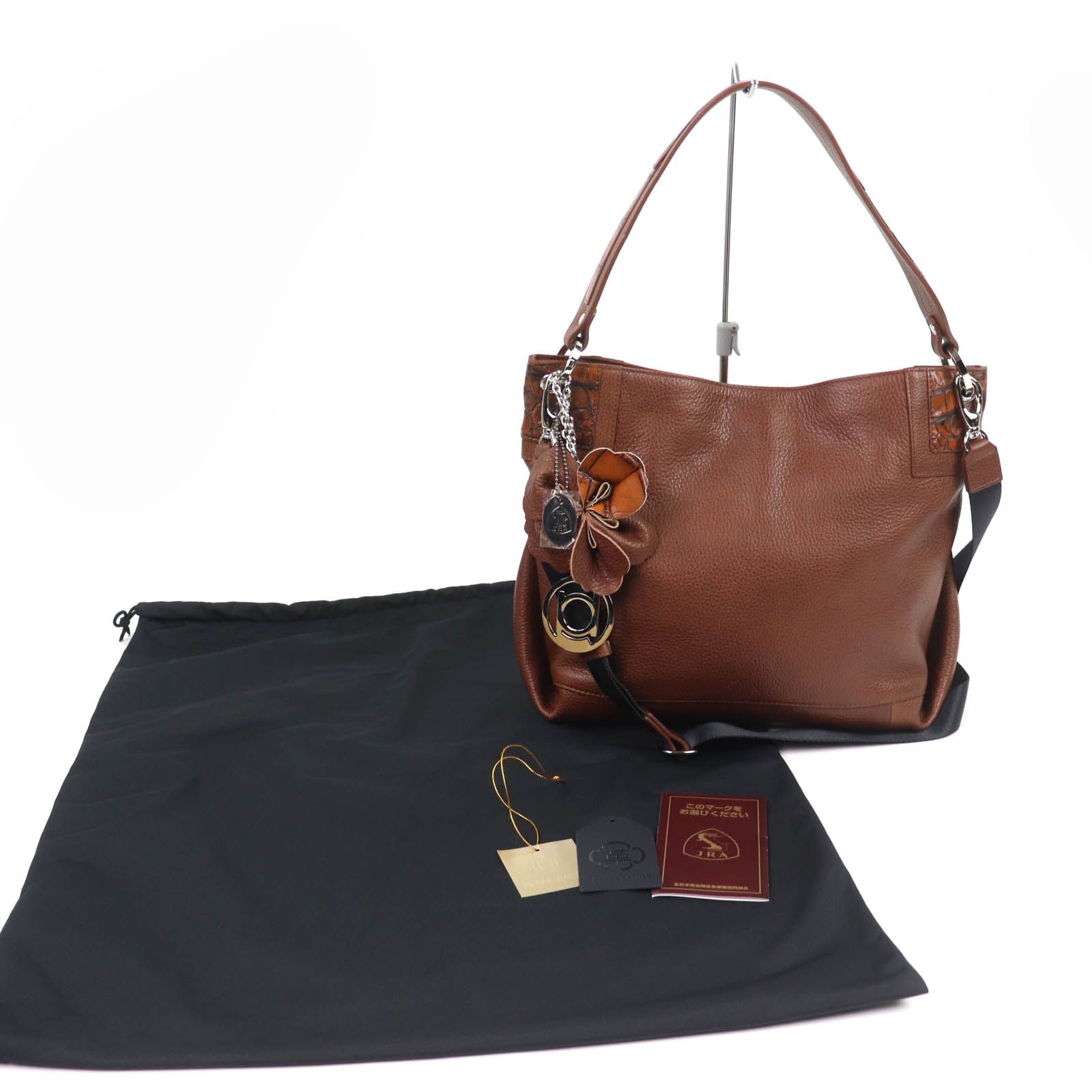 極美品☆BEAUGRAND ボーグラン JRAタグ付 クロコダイル使い