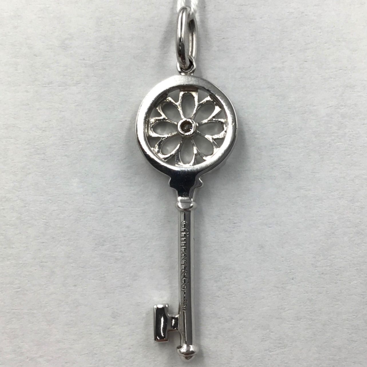 ティファニー TIFFANY＆CO フローラルキー ダイヤモンド 18KWG