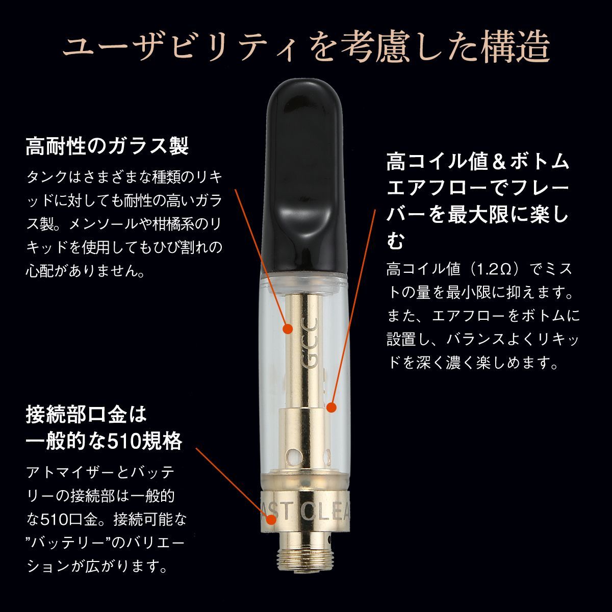 100本 1.0 ml Cookies ゴールド　アトマイザー 100本 1.0 ml Cookies ゴールドアトマイザー