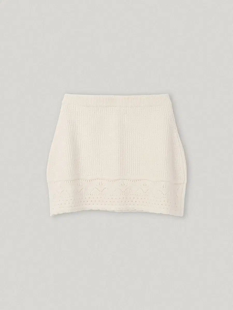 スムードムード Liriope Knit Skirt Cream
