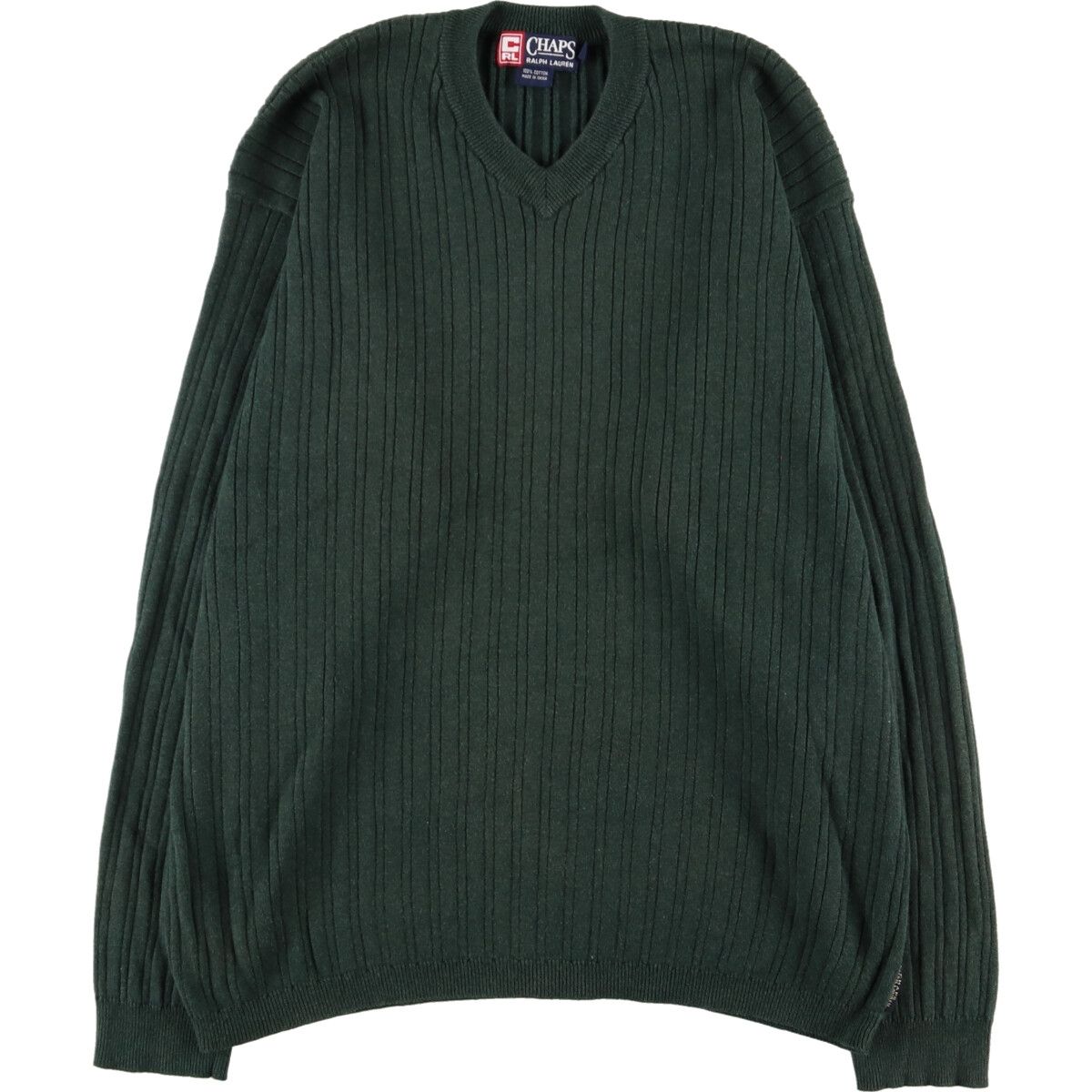 古着 90年代 ラルフローレン Ralph Lauren CHAPS チャップス コットンニットセーター メンズL ヴィンテージ /eaa370308/eaa370308