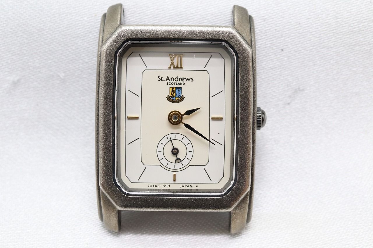 【W157-51】動作品 セントアンドリュース スモセコ 腕時計 フェイスのみ