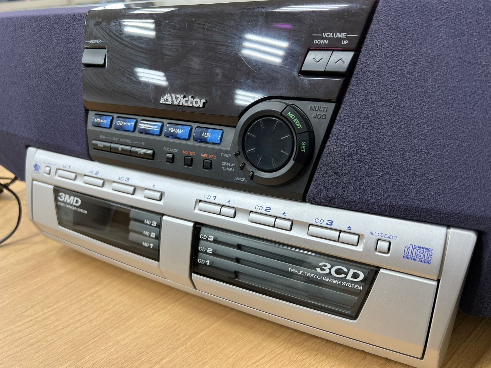 victor ビクター RC-MD70 コンポ ラジカセ CD MD レトロ - メルカリ