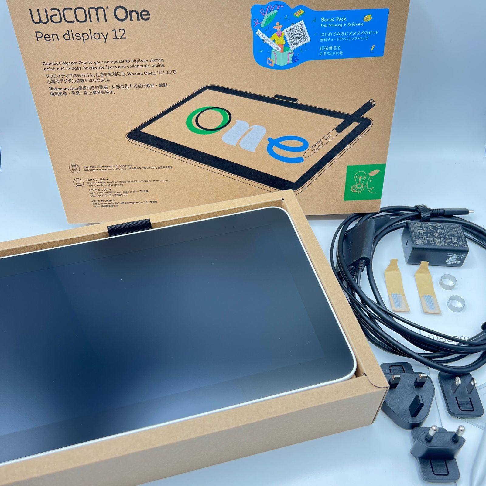 Wacom One 12 DTC121W4D ホワイト 液晶ペンタブレット ワコム ワン 本体