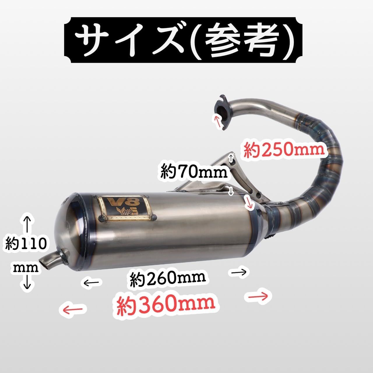 ディオ ZX AF18 AF25 AF27 AF28 SR SP Gダッシュ V8 チャンバー