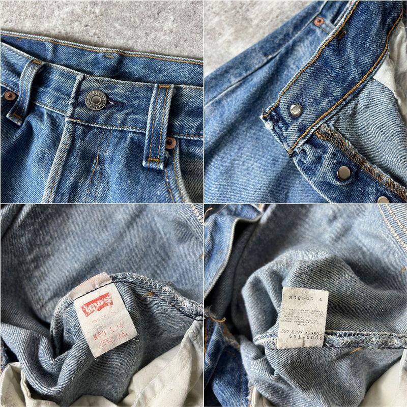 人気の新作 501 Levis USA製 90s ヒゲ デニム ストレート ジーパン