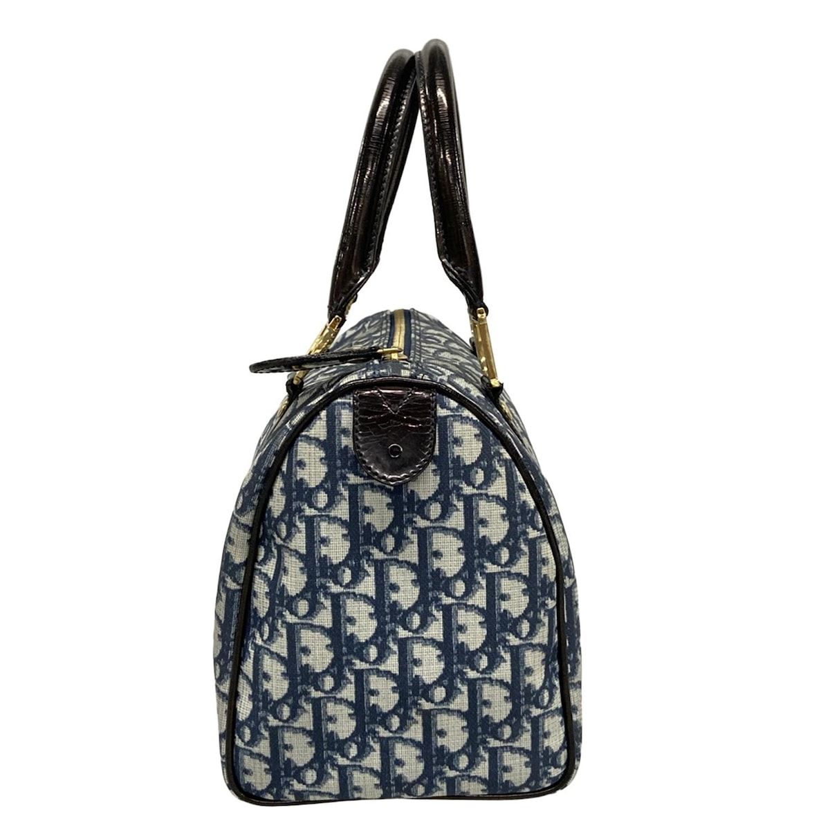 ディオール/クリスチャンディオール ハンドバッグ トロッター ネイビー  