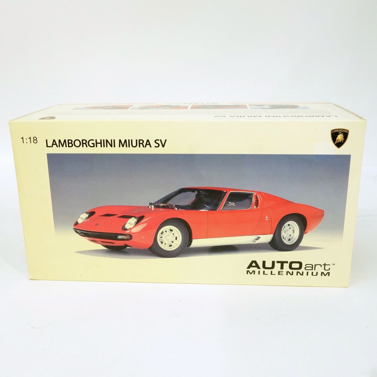 AUTOart オートアート ランボルギーニ ミウラ SV レッド 1/18スケール ミニカー ※中古 - メルカリ