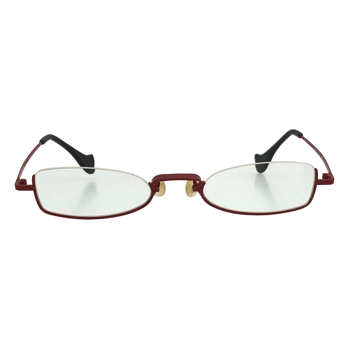 theo テオ 度入りアイウェア 眼鏡 レッド 83