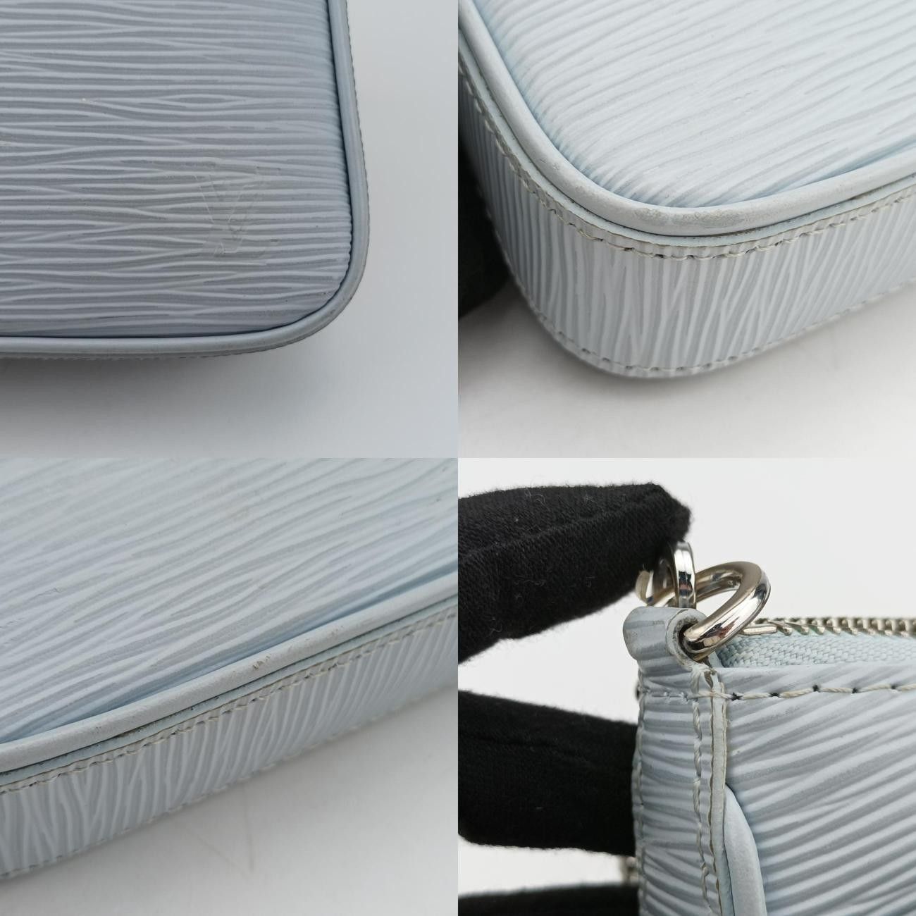 ルイヴィトンLouis VuittonイージーポーチブルーエピM80480ICチップ