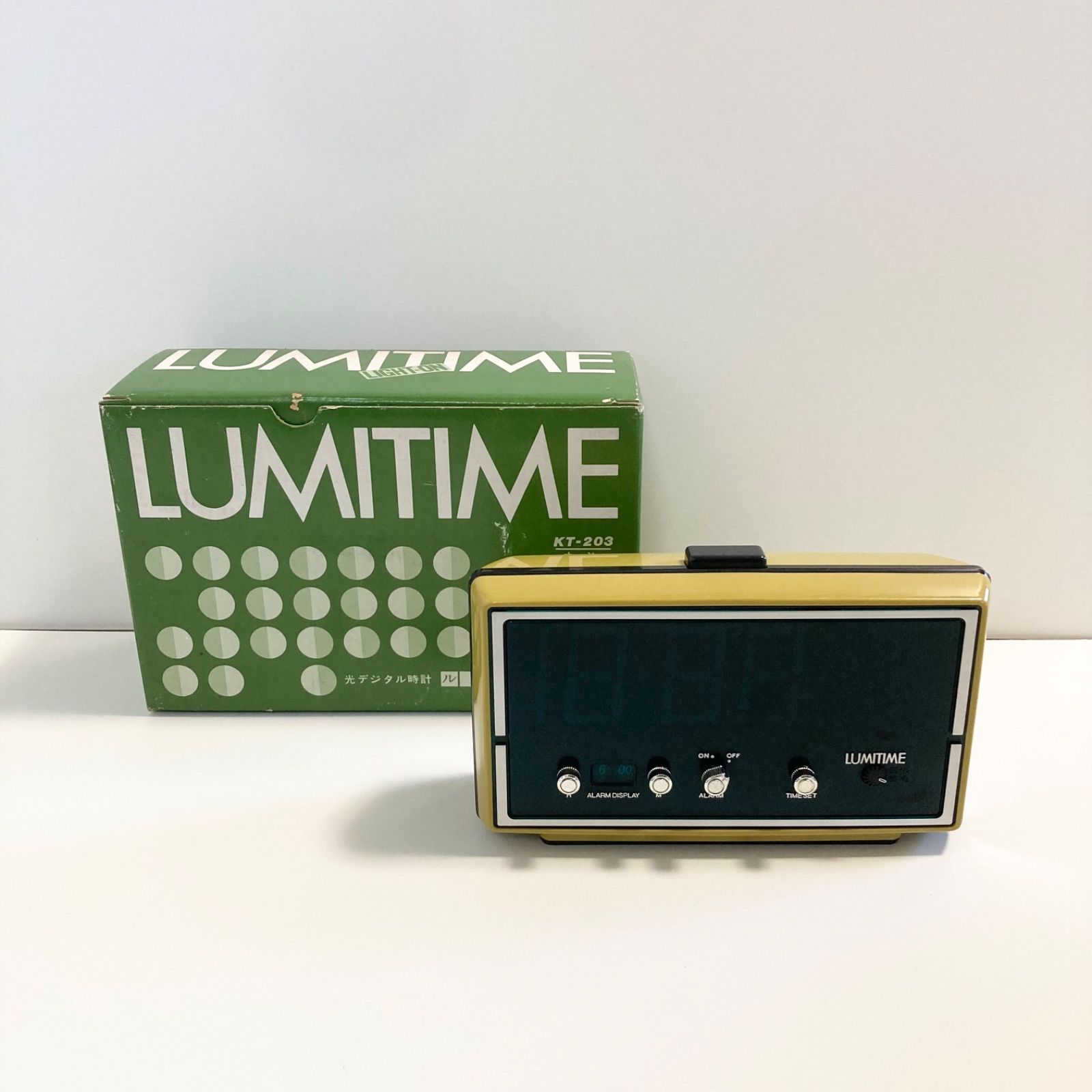 LUMITIME 村田電機 光デジタル時計 ルミタイム 50hz 置時計 昭和レトロ