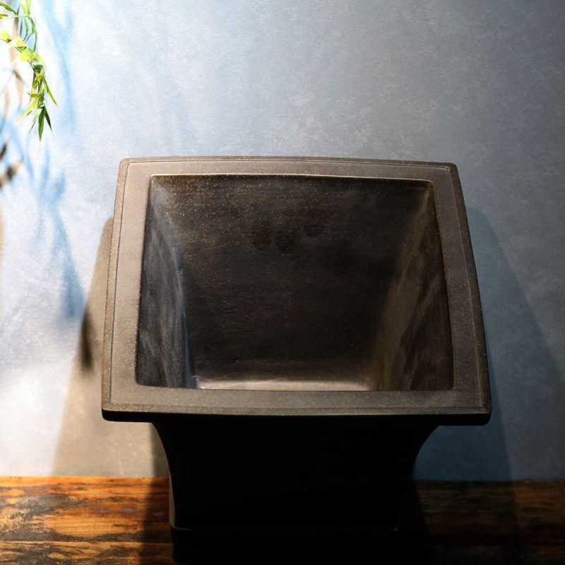 大四角鉢 紫砂の鉢 盆栽鉢 植木鉢 小品盆栽鉢 大品盆栽鉢（2024