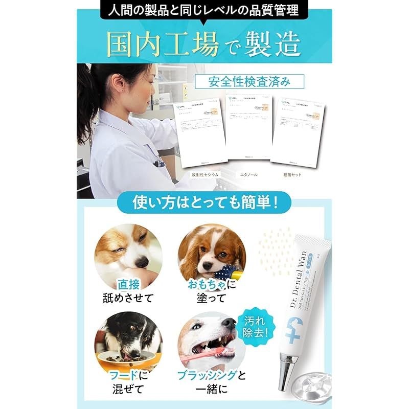Dr.Dental Wan デンタルワン 歯磨き&歯ブラシ セット おまけ付き！ 犬