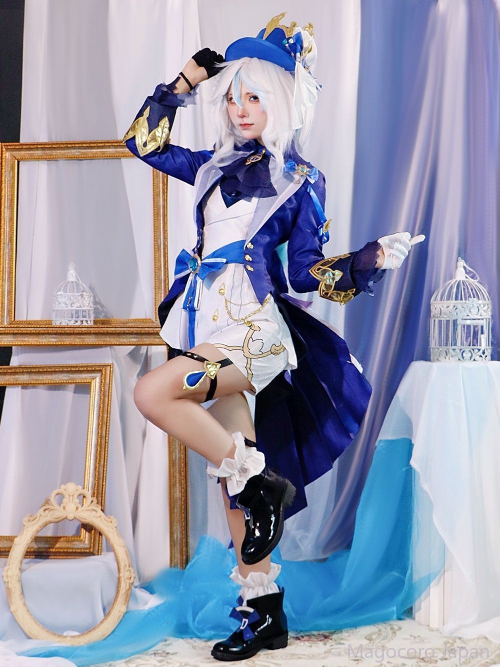 コスプレ衣装原神フリーナアニメ女性用フォンテーヌコスプレ二次元コスチュームフルセット水の神